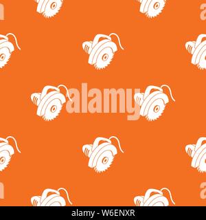 Circular saw pattern vector orange Stock Vector