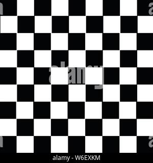 Black and white checkered background, vector illustration Stock Vector
