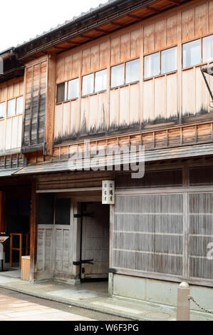 Old geisha house. Higashi Chaya district. Kanazawa. Japan Stock Photo
