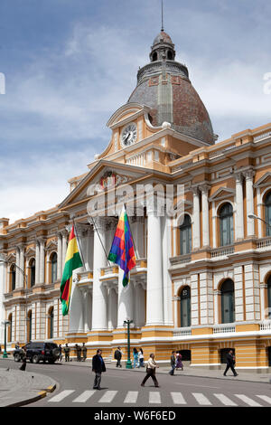 Bolivia, La Paz, Murillo square, Parliament, Stock Photo