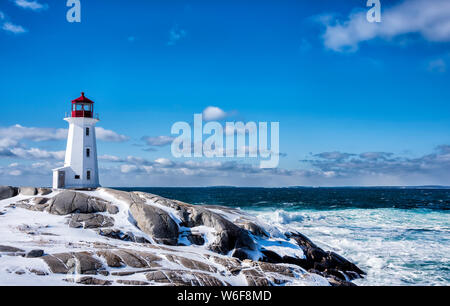 Peggy's Cove Lighthouse Stock Photo