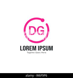 DG Letter Logo Design. Creative Modern DG Letters Icon Illustration design Stock Vector