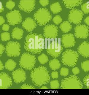 Green microbe pattern seamless. mold cells virus background. Stock Vector