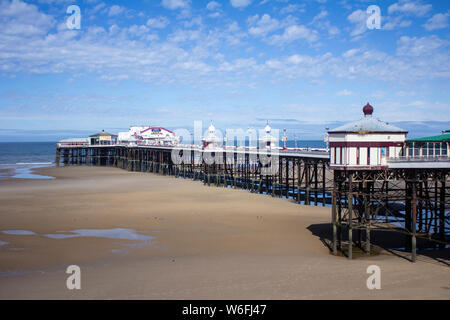 Blackpool beach in England Stock Photo