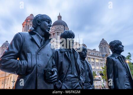 The Beatles statue, Liverpool Stock Photo