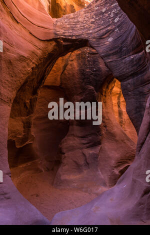 Peekaboo and Spooky Slot Canyon Arches Stock Photo