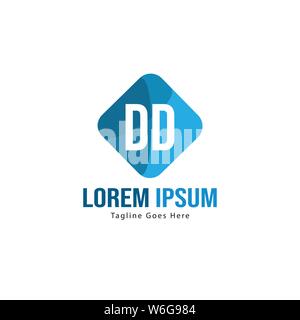 DD Letter Logo Design. Creative Modern DD Letters Icon Illustration design Stock Vector