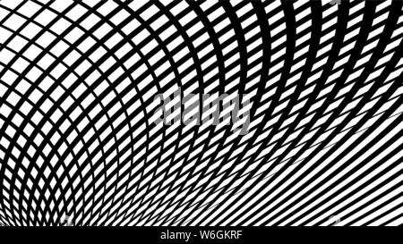 Wavy flowing lines abstract pattern. Wave Grid pattern of lines. Stock Vector