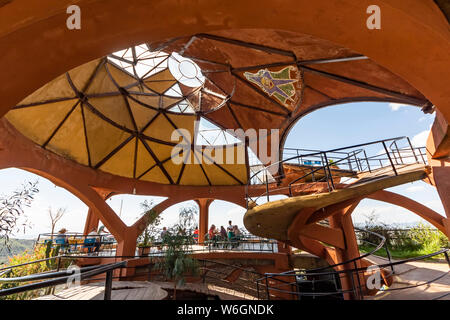 Ben Abeba restaurant; Lalibela, Amhara Region, Ethiopia Stock Photo