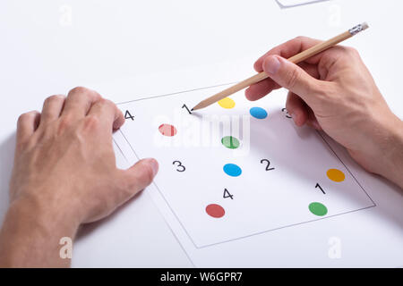 Cognitive Rehabilitation Therapy Dementia Cognitive Function Test Assessment Stock Photo