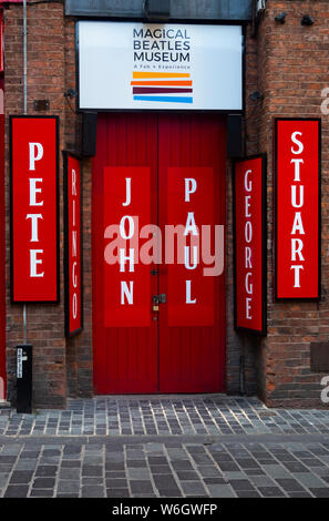 Magical Beatles Museum on Mathew Street in Liverpool, UK Stock Photo