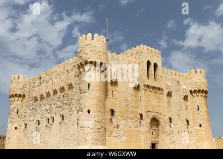 Citadel of Qaitbay in Alexandria City, Egypt Stock Photo