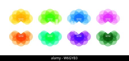 set of colorful design elements. Banners for design and decoration Stock Vector