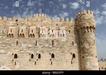 Citadel of Qaitbay in Alexandria City, Egypt Stock Photo