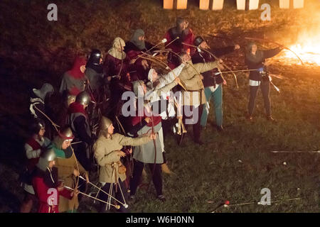 Historical Reenactment The Siege of Malbork in Malbork, Poland. July 20th 2019 © Wojciech Strozyk / Alamy Stock Photo Stock Photo