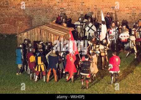 Historical Reenactment The Siege of Malbork in Malbork, Poland. July 20th 2019 © Wojciech Strozyk / Alamy Stock Photo Stock Photo