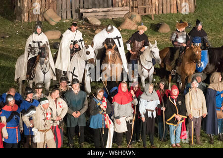 Historical Reenactment The Siege of Malbork in Malbork, Poland. July 20th 2019 © Wojciech Strozyk / Alamy Stock Photo Stock Photo