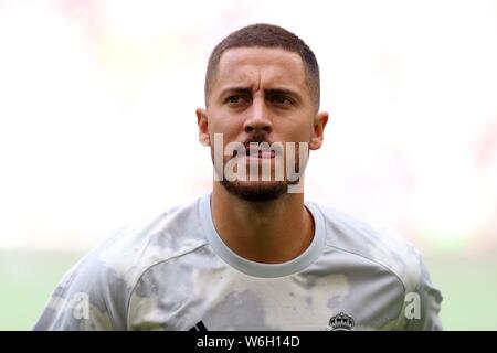 firo: 31.07.2019, Fuvuball, 1.Bundesliga, season 2019/20, Audi Cup 2019, match for 3rd place, Real Madrid - Fenerbahce 5: 3, Eden Hazard, Real Madrid, Real, Madrid, portrait, | usage worldwide Stock Photo