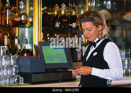 Bartender working on it Stock Photo