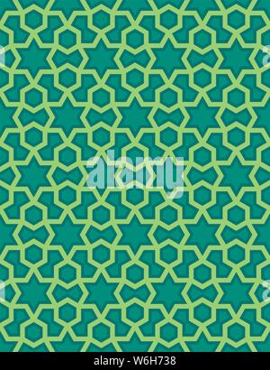 Abstract pattern in Arabian style. Seamless vector background. Islamic abstract ornament pattern Stock Vector