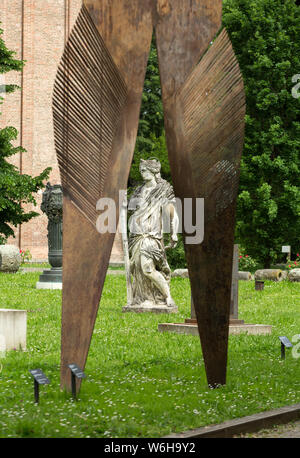 The contemporary art in the garden Civic Museum of the Hermits.  Padua, Italy Stock Photo
