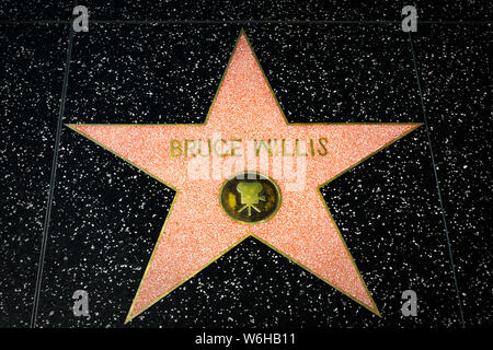 Celebrity Star on the Hollywood Walk of Fame Stock Photo - Alamy