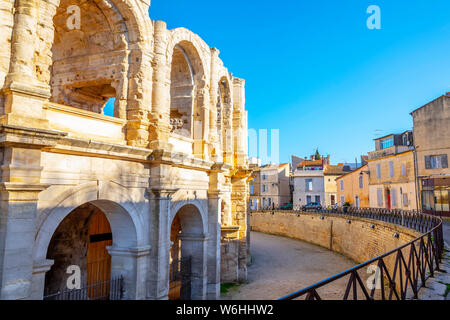 Arles Amphitheatre; Provence Alpes Cote d'Azur, France Stock Photo