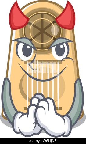 Devil egg slicer in the mascot shape Stock Vector