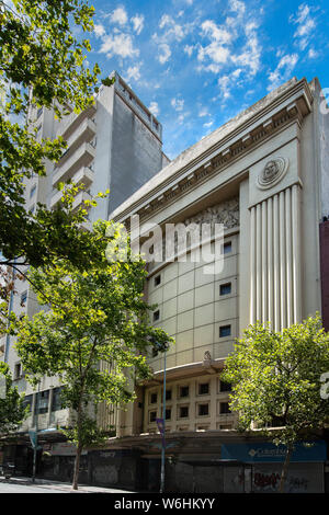 Landmarks and Beautiful Buildings in Montevideo, Uruguay; the architecture of Montevideo ranges from neoclassical buildings to the postmodern style. Stock Photo