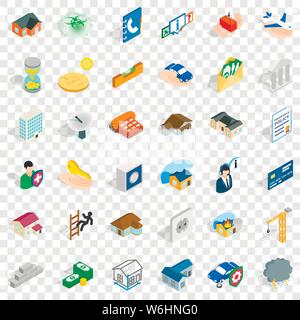 Home repair icons set, isometric style Stock Vector