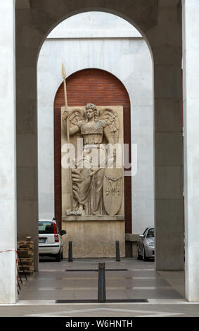 PADUA, ITALY - MAY 3, 2016: The University Building in the Palazzo d'Bo in Padua in the Veneto region of Italy Stock Photo