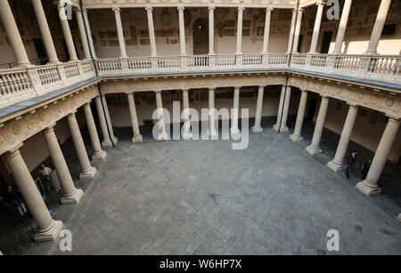 PADUA, ITALY - MAY 3, 2016: Palazzo Bo, historical building home of the Padova University from 1539, in Padua, Italy Stock Photo