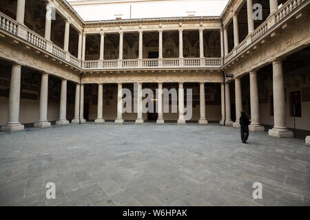 PADUA, ITALY - MAY 3, 2016: Palazzo Bo, historical building home of the Padova University from 1539, in Padua, Italy Stock Photo