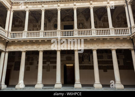 PADUA, ITALY - MAY 3, 2016: Palazzo Bo, historical building home of the Padova University from 1539, in Padua, Italy Stock Photo