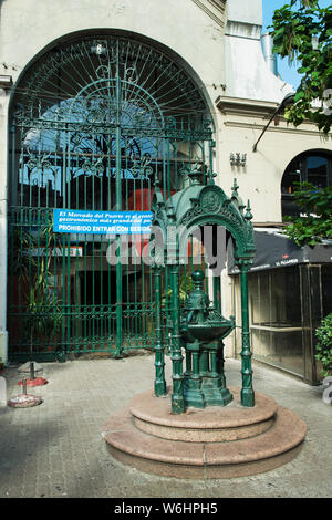 Old Port Market Entrance, Montevideo, Uruguay Stock Photo