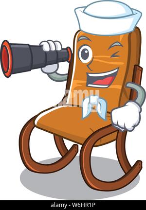 Sailor rocking chair in cartoon living room Stock Vector Image & Art ...