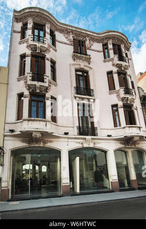 Landmarks and Beautiful Buildings in Montevideo, Uruguay; the architecture of Montevideo ranges from neoclassical buildings to the postmodern style. Stock Photo