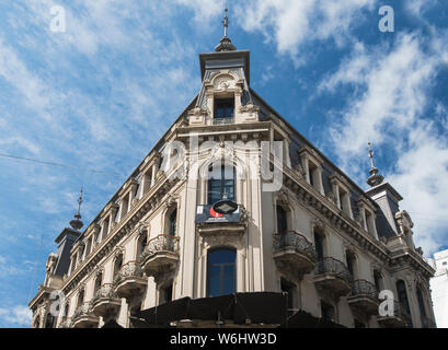 Landmarks and Beautiful Buildings in Montevideo, Uruguay; the architecture of Montevideo ranges from neoclassical buildings to the postmodern style. Stock Photo