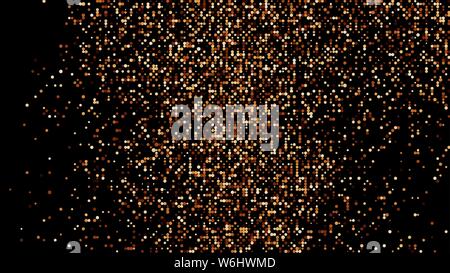 Coffee Color Halftone Dotted Backdrop. Abstract Retro Pattern. Pop Art Style Background. Chocolate Shades Explosion of Confetti. Digitally Generated I Stock Vector