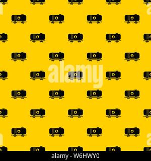 Oil railway tank pattern vector Stock Vector
