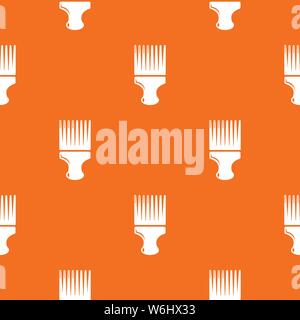 Haircut fix comb pattern vector orange Stock Vector