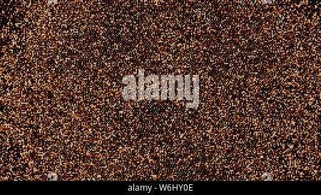 Coffee Color Halftone Dotted Backdrop. Abstract Retro Pattern. Pop Art Style Background. Chocolate Shades Explosion of Confetti. Digitally Generated I Stock Vector