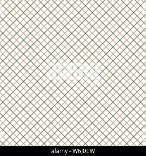 Green and Brown Tattersall Check Pattern. Men's Shirt Fashion Textile Fabric. Repeating Tile Plaid Pattern. Stock Vector