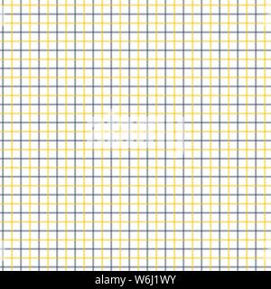Black and Yellow Tattersall Check Pattern. Men's Shirt Fashion Textile Fabric. Repeating Tile Plaid Pattern. Stock Vector