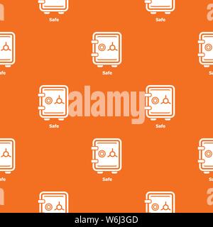 Safe pattern vector orange Stock Vector
