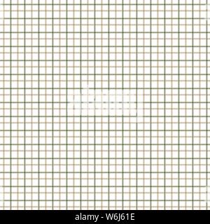 Green and Brown Tattersall Check Pattern. Men's Shirt Fashion Textile Fabric. Repeating Tile Plaid Pattern. Stock Vector