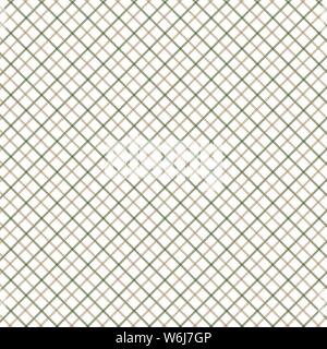 Green and Brown Tattersall Check Pattern. Men's Shirt Fashion Textile Fabric. Repeating Tile Plaid Pattern. Stock Vector