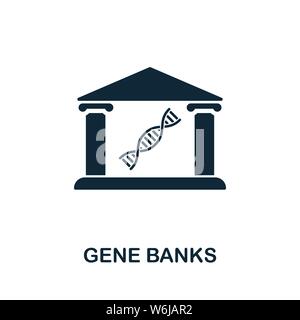 Gene Bank vector icon symbol. Creative sign from science icons collection. Filled flat Gene Bank icon for computer and mobile Stock Vector