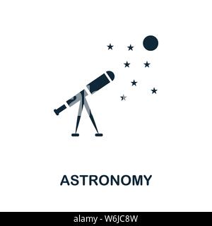 Astronomy vector icon symbol. Creative sign from science icons collection. Filled flat Astronomy icon for computer and mobile Stock Vector