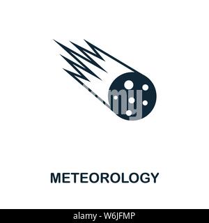 Meteorology vector icon symbol. Creative sign from science icons collection. Filled flat Meteorology icon for computer and mobile Stock Vector